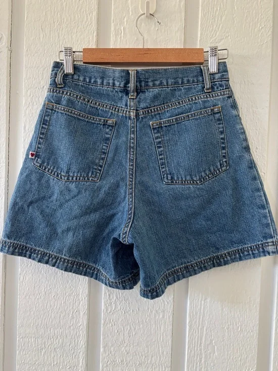 Vintage High-Rise Denim Shorts - Picture 2 of 2